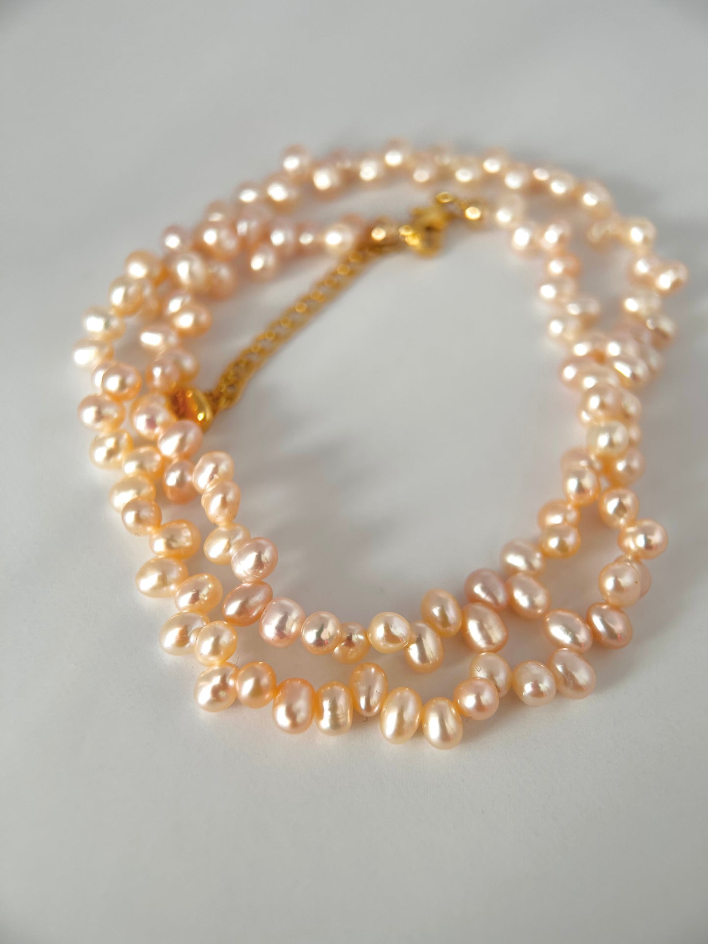 Champagne Color Freshwater Pearl Necklace