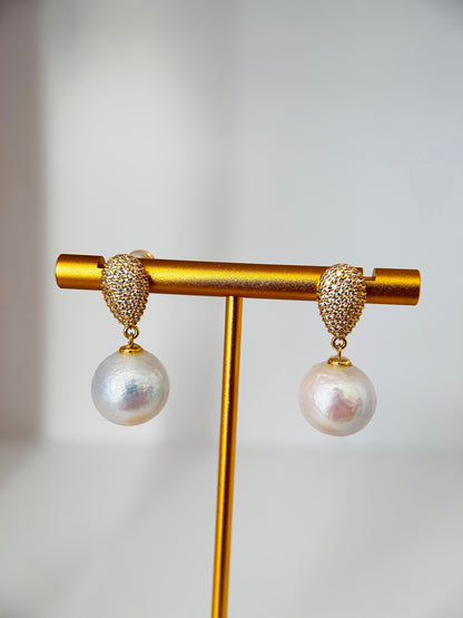 Luxury Tear Drop Baroque Pearl Earrings