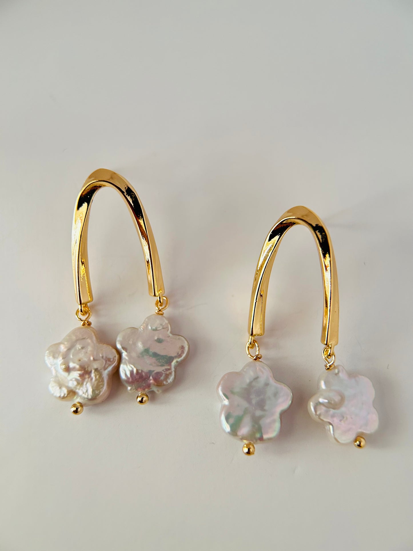 Cloud/ Rain Earrings - Freshwater Pearls