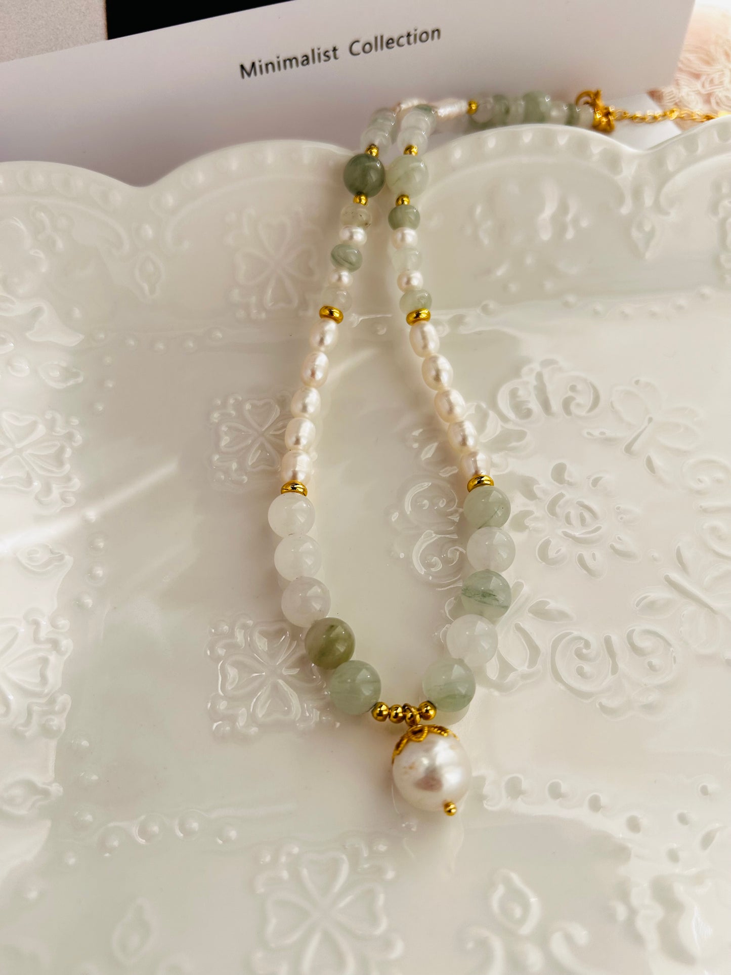 Jade Freshwater Pearl Necklace