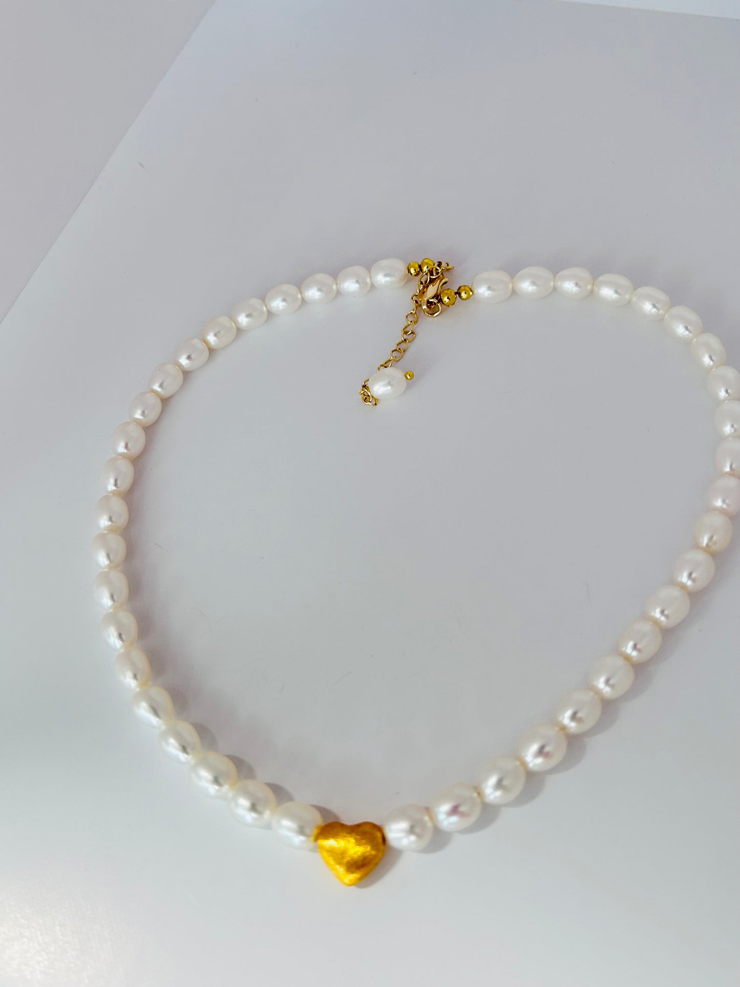 Rice Shape Freshwater Pearl Necklace