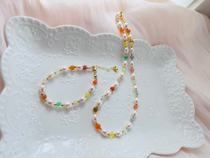 Candy - Agate Freshwater Pearl Bracelets & Necklaces