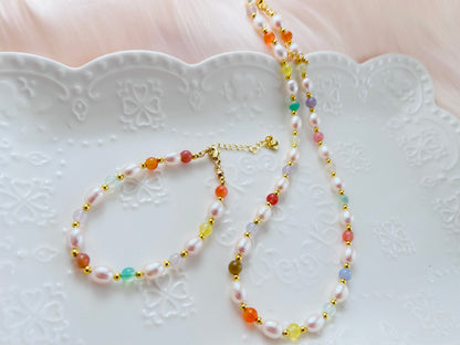 Candy - Agate Freshwater Pearl Bracelets & Necklaces